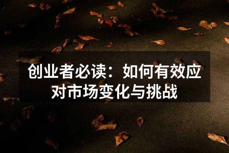 创业者必读：如何有效应对市场变化与挑战